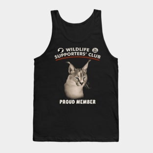 Caracal Wild Cat Close-up for Wildlife Supporters Tank Top